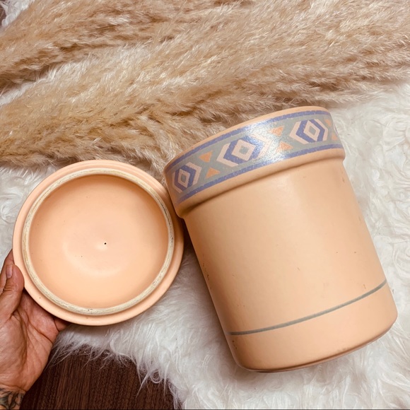 Vtg Treasure Craft Tribal Southwestern Can - Picture 3 of 9